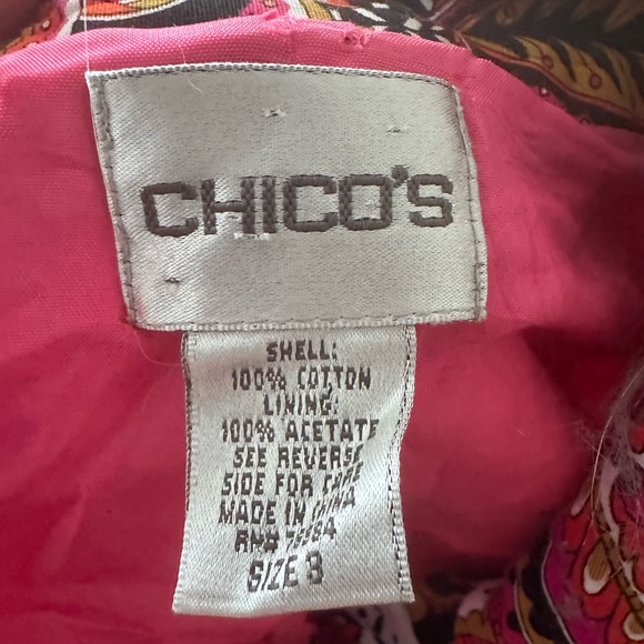 Chico’s quilted cotton blazer fully lined . - Picture 10 of 11